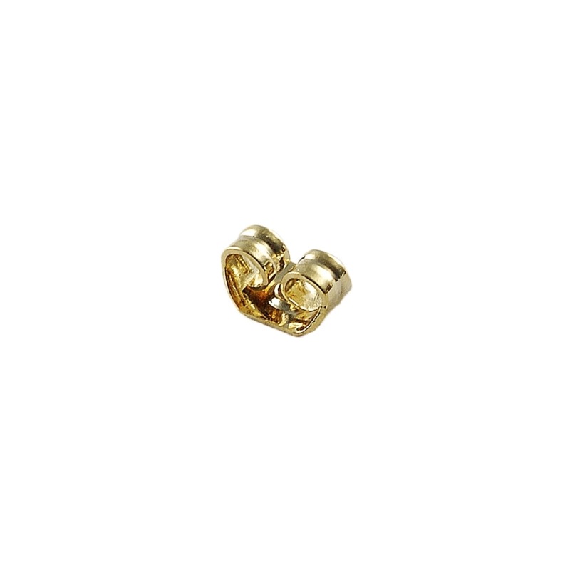 [110380000] Earring back 4,5x5mm. VALID FOR BOTH  Ø0,7mm AND Ø0,9mm EARRING POST DIAMETER.