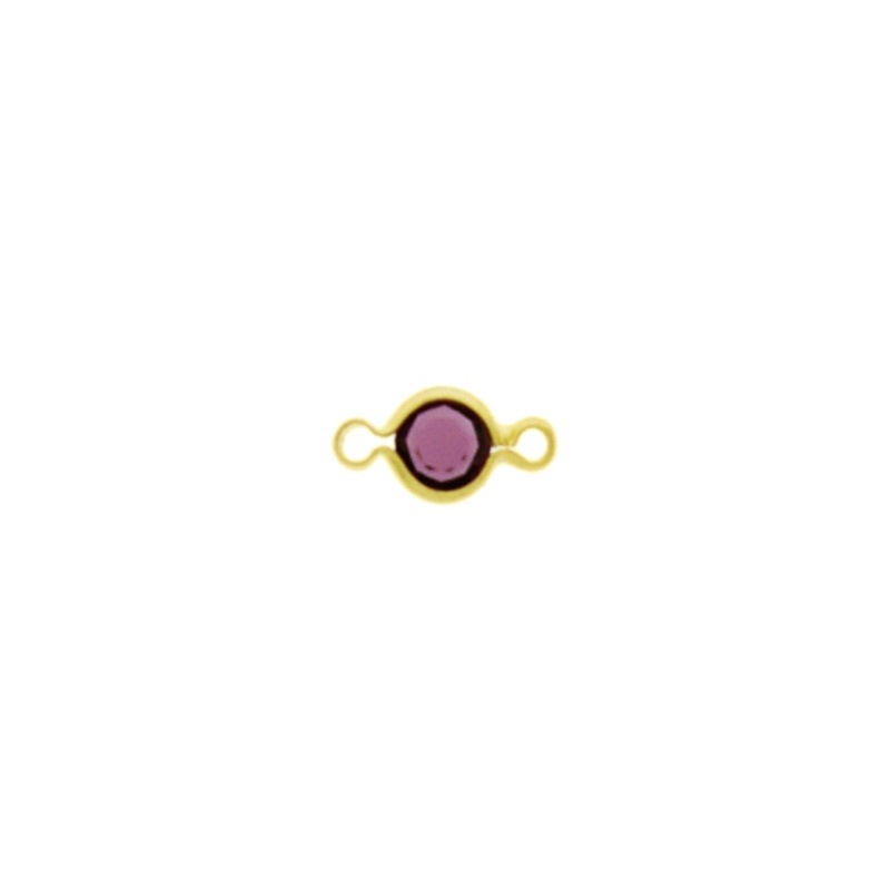 Round strass Ø 6mm amethyst colour