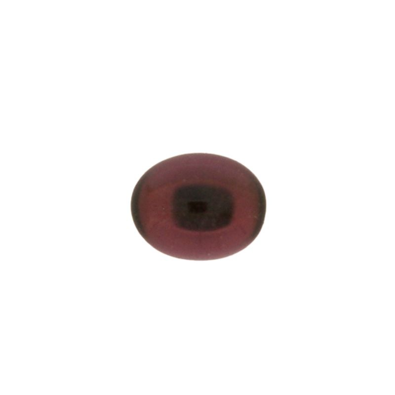 [750091000] Stone oval cabochon 8x10mm flat base amethyst colour