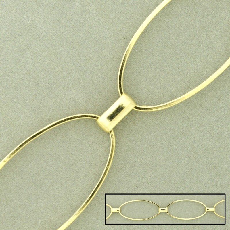 [528940000] Large link brass chain width 20mm