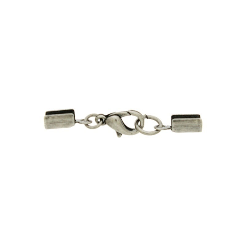 [112920000] Set fermoir mousqueton 12mm + 2 embouts pour cordon Ø 3mm