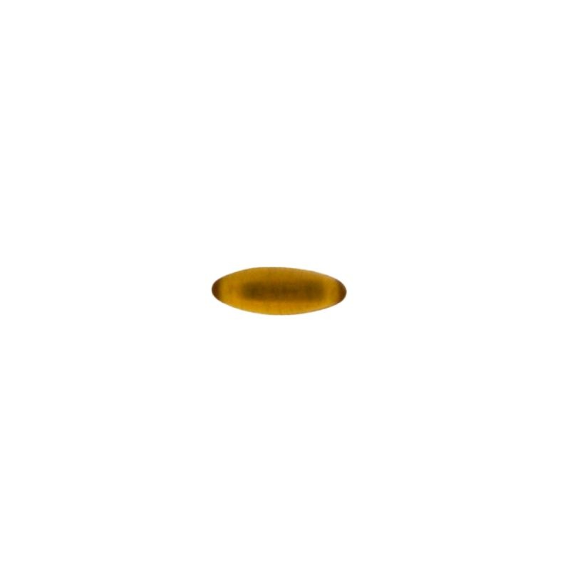 Pierre cabochon navette 3x8mm base plate couleur topaze