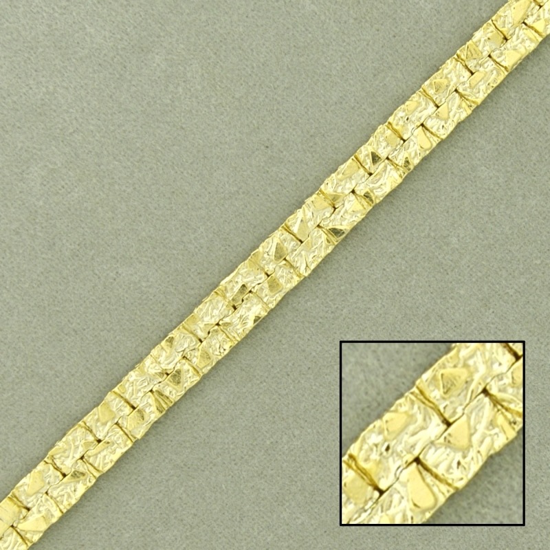 Cadena de latón plana ancho 4,8mm