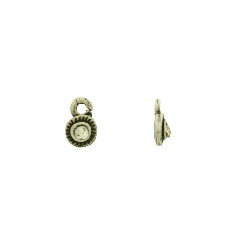 [120260600] Pendentif 9x6mm avec strass PP17