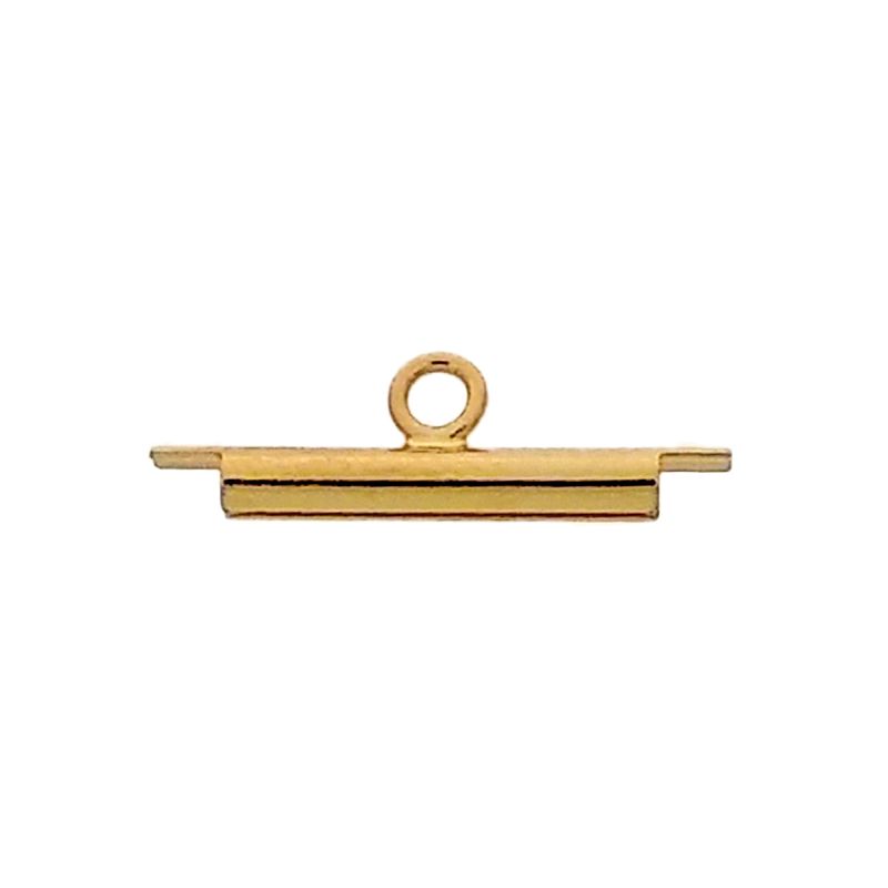 [120952000] Terminal 15mm x 6mm para cuentas. Interior Ø2mm