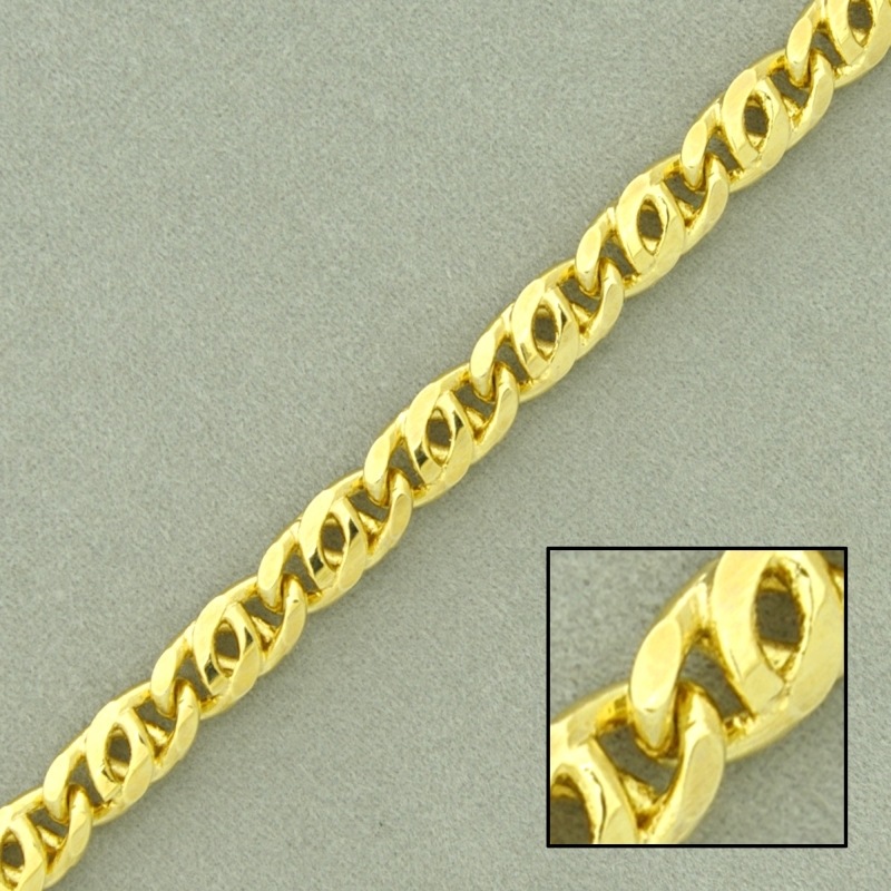 [526070000] Chaîne oeil de perdrix en laiton largeur 5mm