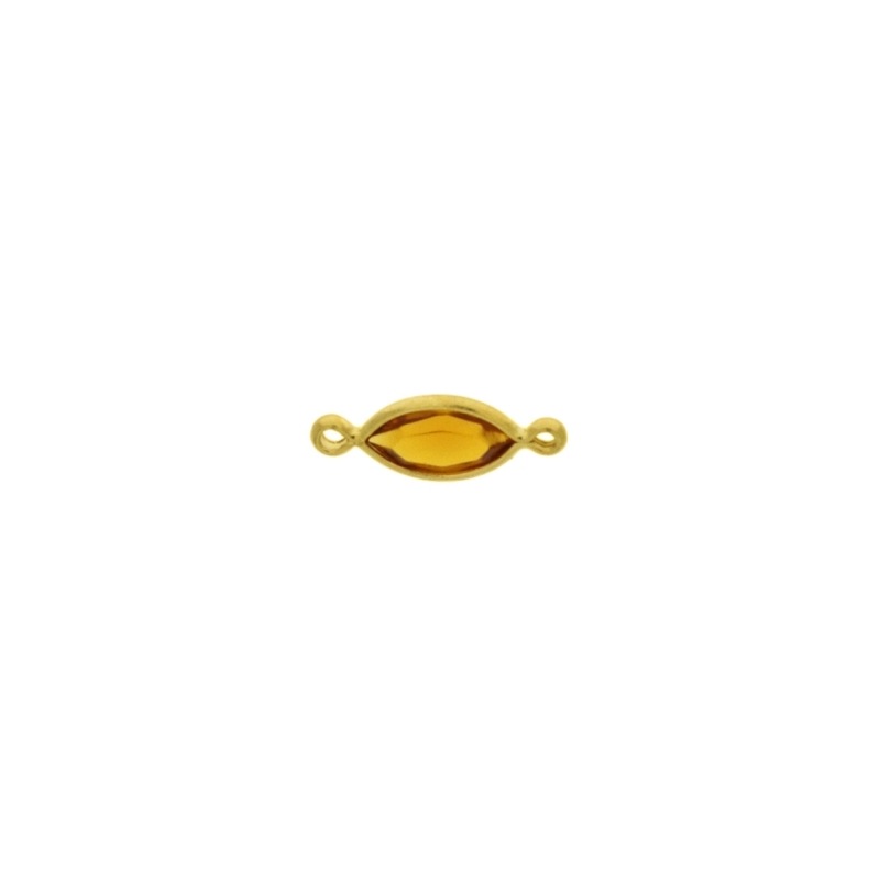Strass navette 10x5mm topaz colour