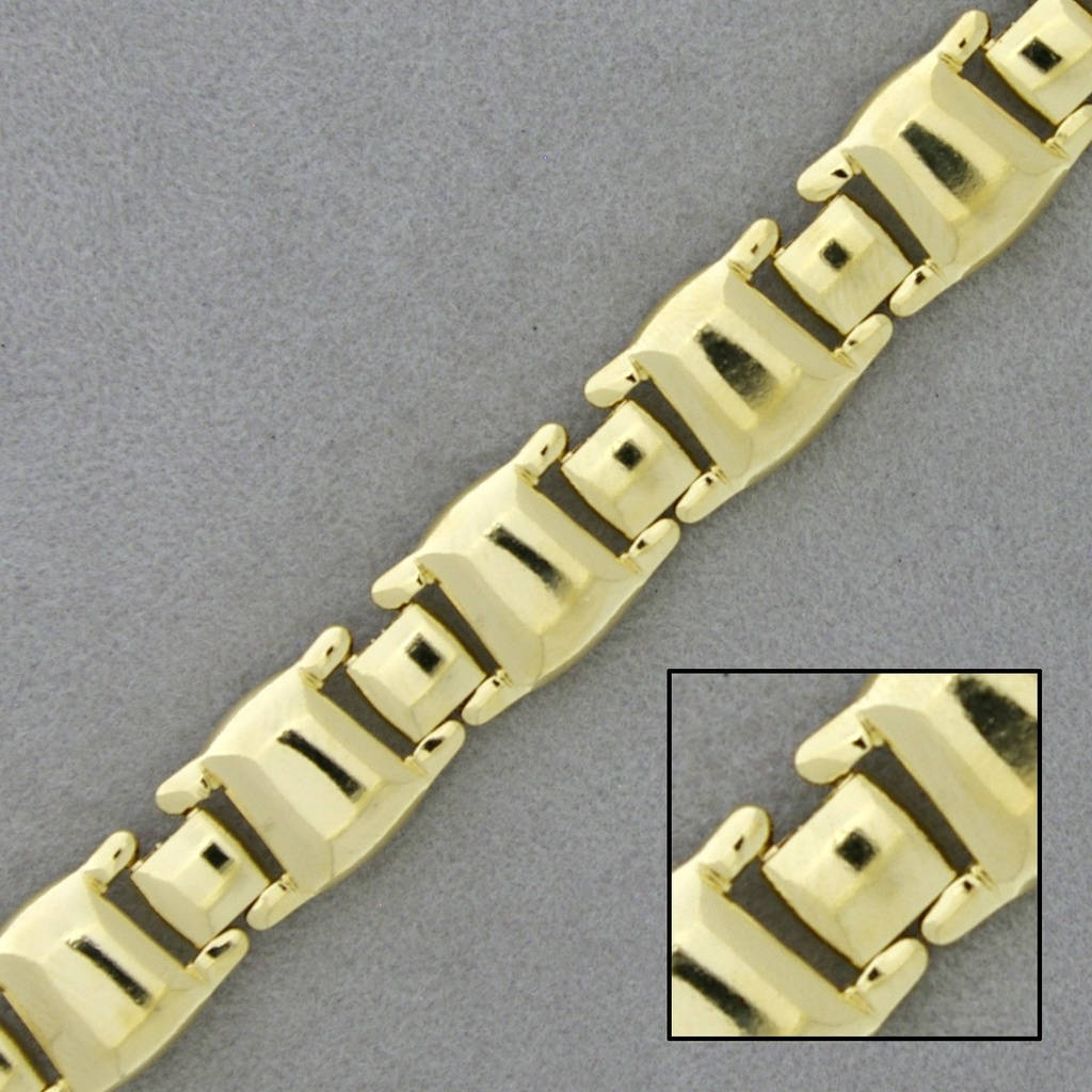 [523630000] Chaîne en laiton largeur 10,6mm pour collier