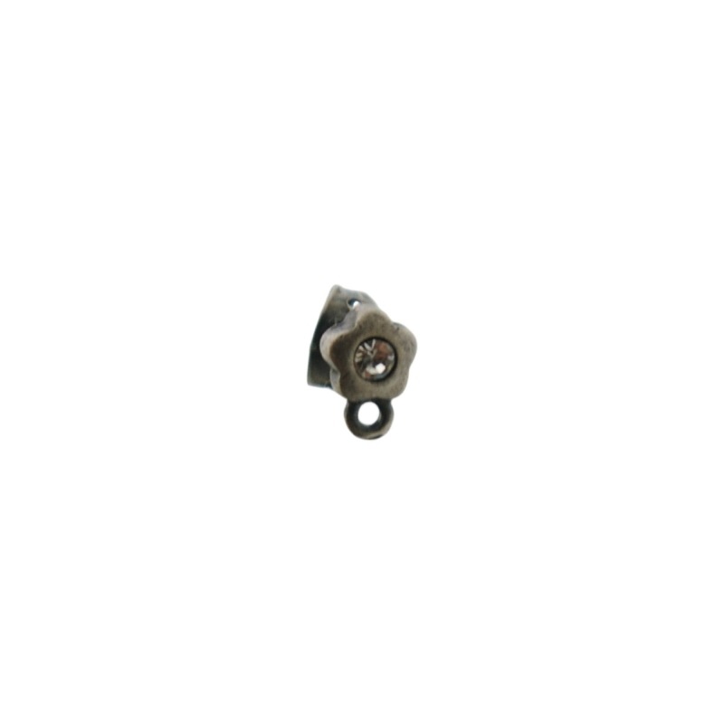 [917220000] Ear stud flower Ø 6mm to PP19 strass with loop