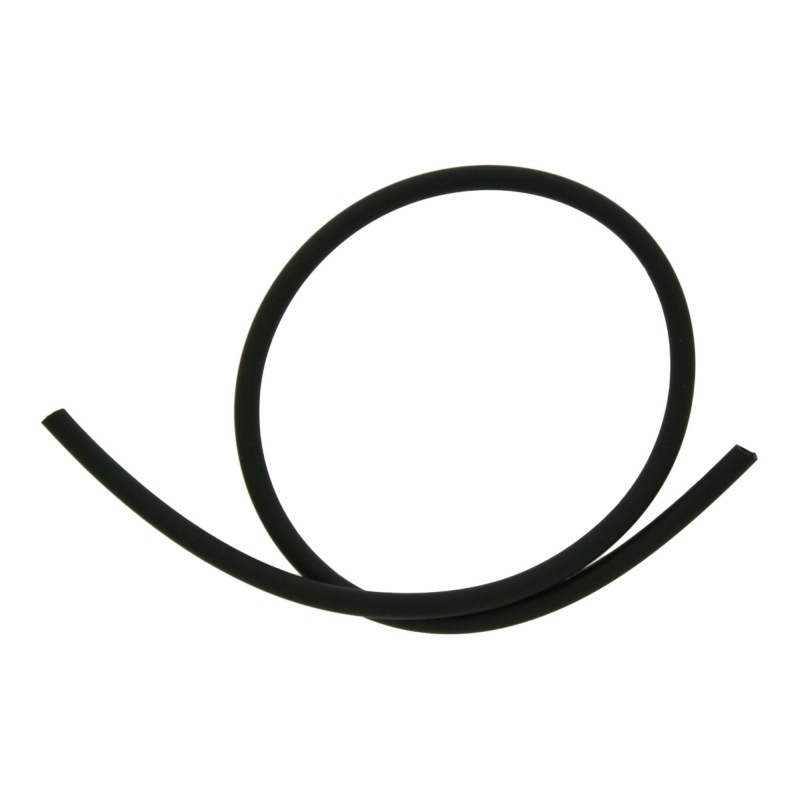 [539200400] Tubo hueco de silicona negro mate exterior Ø 2,5mm