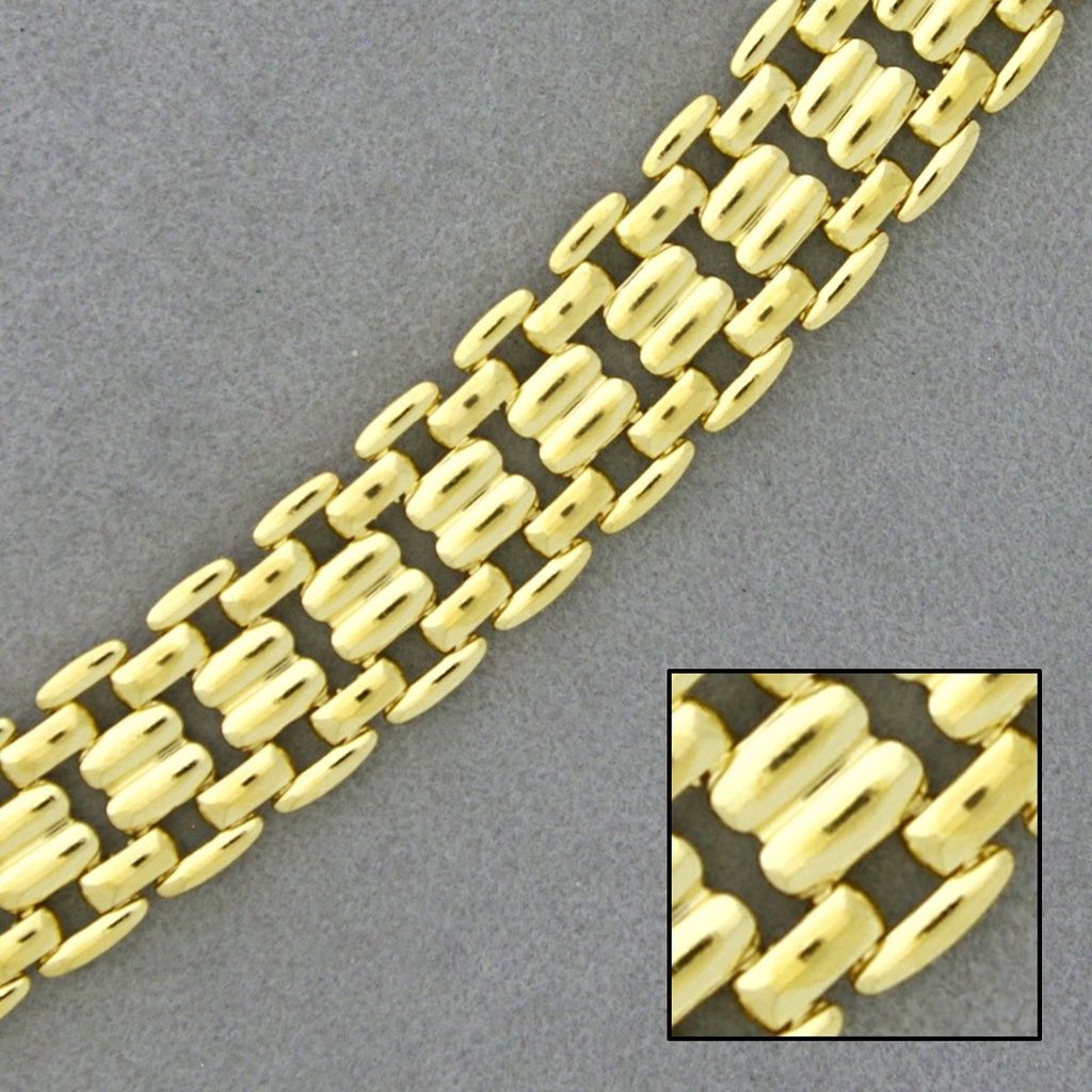 [523360000] Cadena de latón cartier ancho 12,4mm con forma para gargantilla