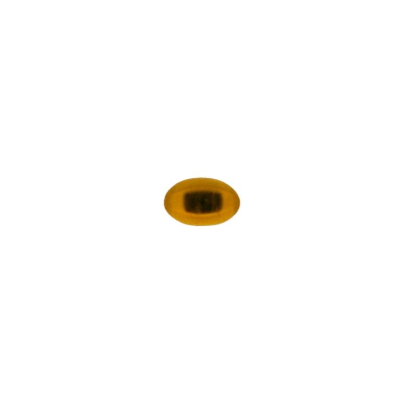 [750070400] Pierre cabochon oval 4x6mm base plate couleur topaze