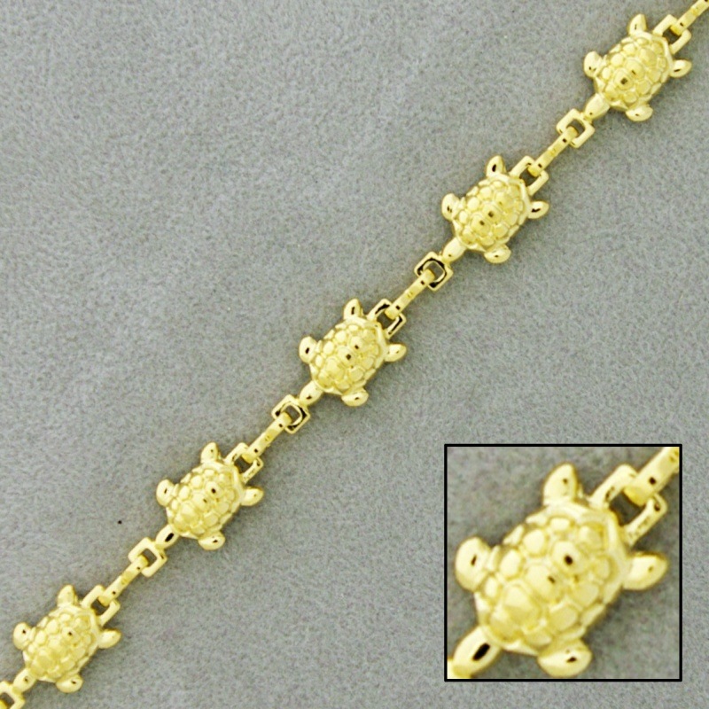 [528730000] Cadena de latón tortugas ancho 7,7mm
