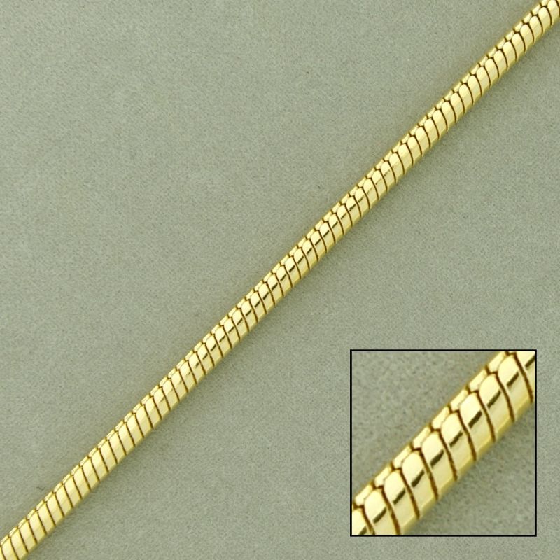 Cadena de latón gusanillo Ø2,6mm