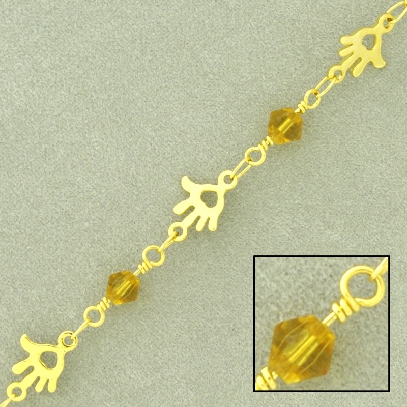 [528830400] Chaîne en laiton à  maille fantaisie largeur 8mm