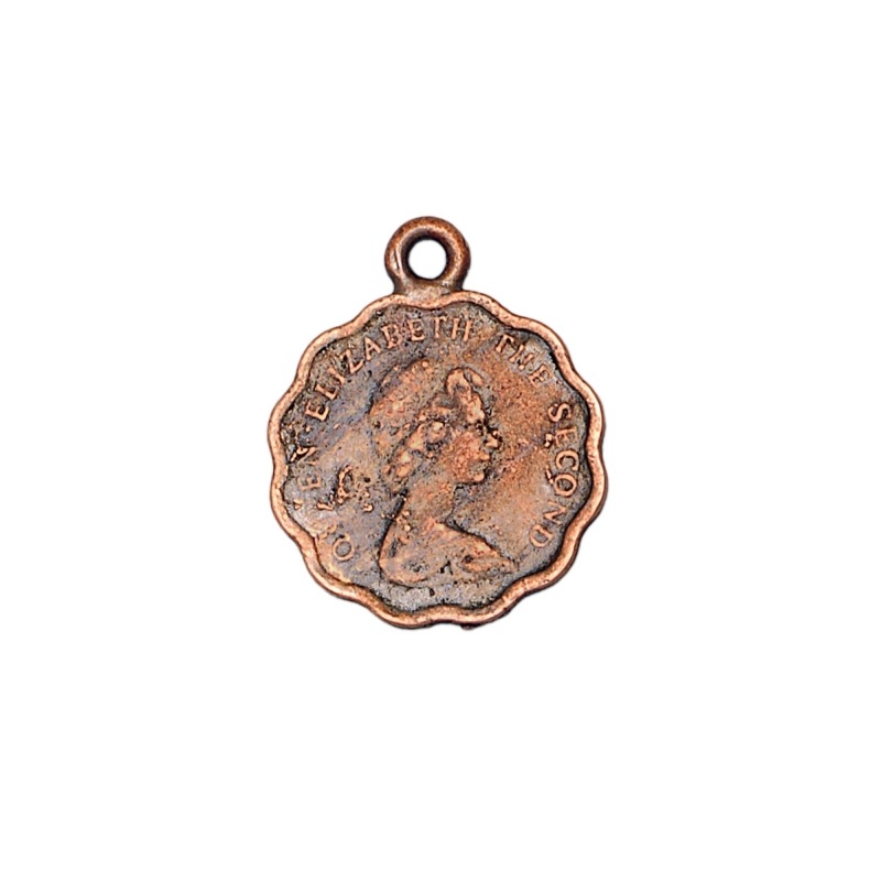 [115330000] Colgante moneda 23x19mm