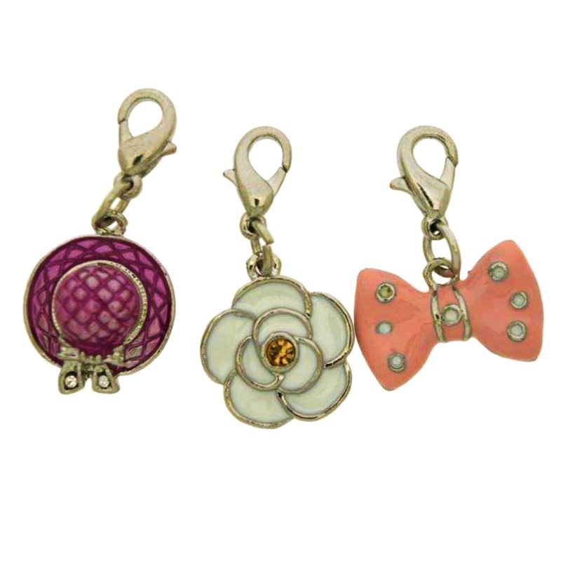 [125010100] Pack 3 pendentifs émaillés (sans nickel)