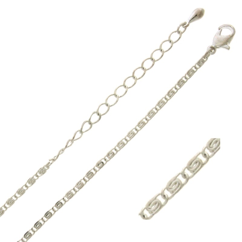 [541110000] Gargantilla longitud 47cms regulable. Cadena de latón ancho 2,1mm.