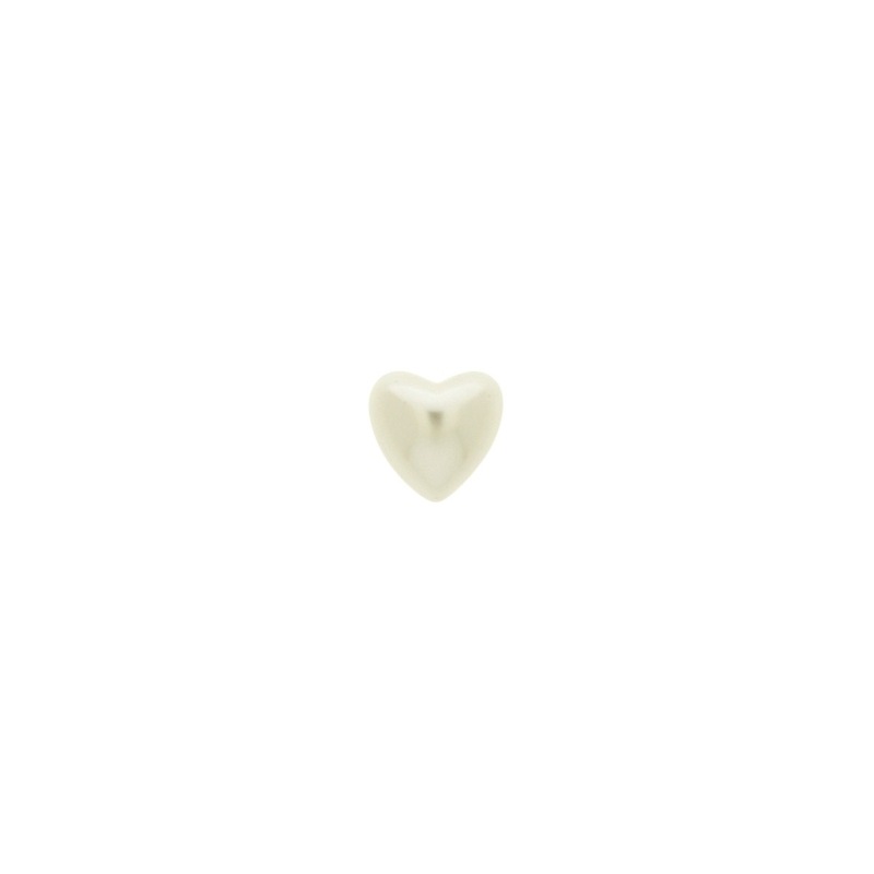 [435171000] Perla corazón base plana 10x10mm