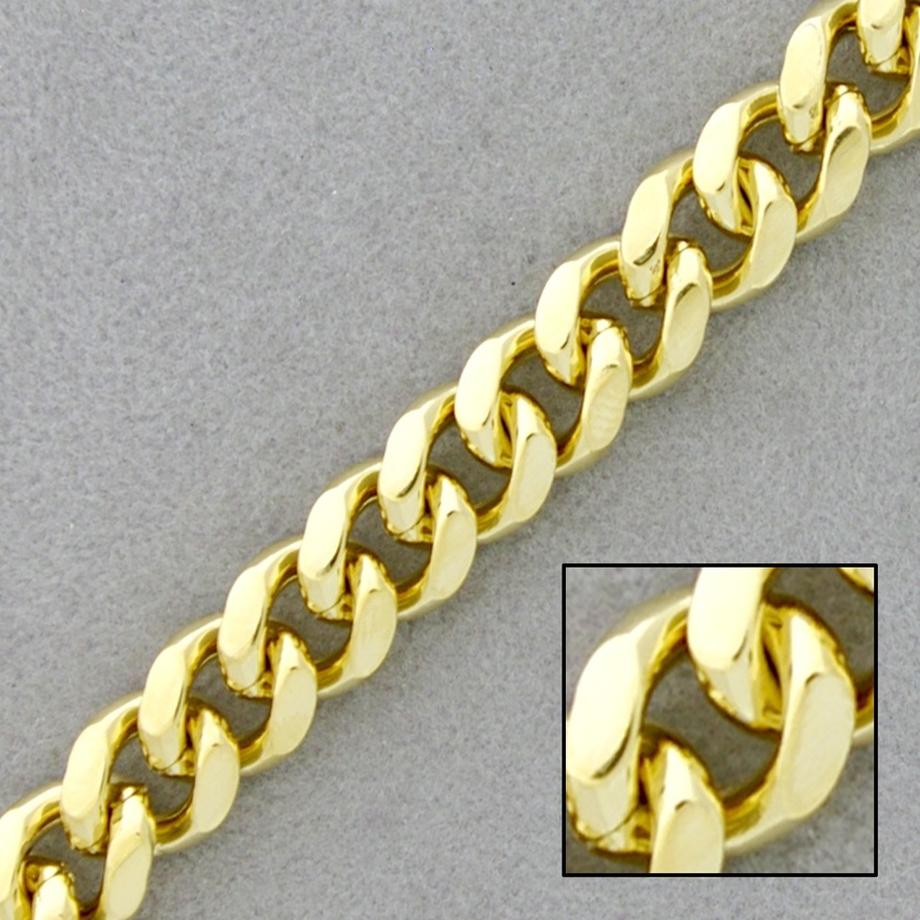 [522860000] Cadena de latón barbada lapidada ancho 7,4mm