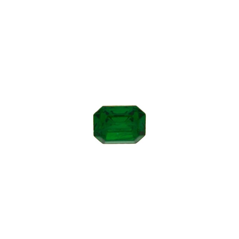 [750440900] Strass forme baguette 8x10mm base conique couleur émeraude