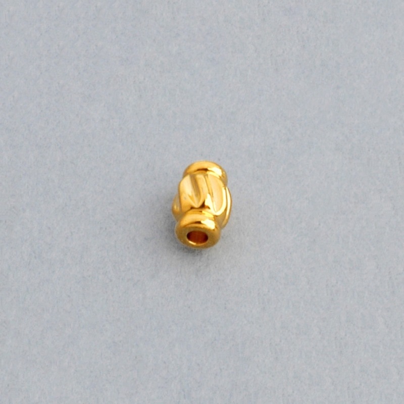 [116900000] Metal bead 6x8,5mm. Hole Ø 2mm