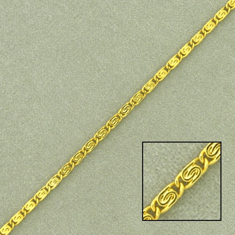 [521390000] Chaîne escargot en laiton largeur 1,9mm