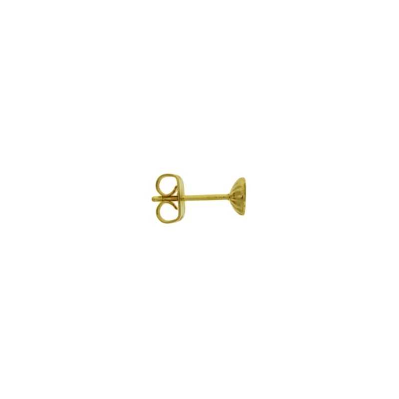 Ear post with Ø5mm cup for round pearl 5 and 6mm.