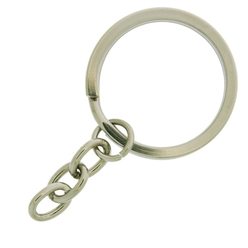 [640220000] Anilla de llavero exterior Ø30mm con 3 eslabones de cadena