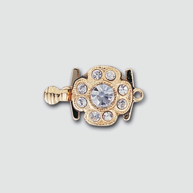 [232310000] Fermoir de collier 11x18mm avec strass crystal