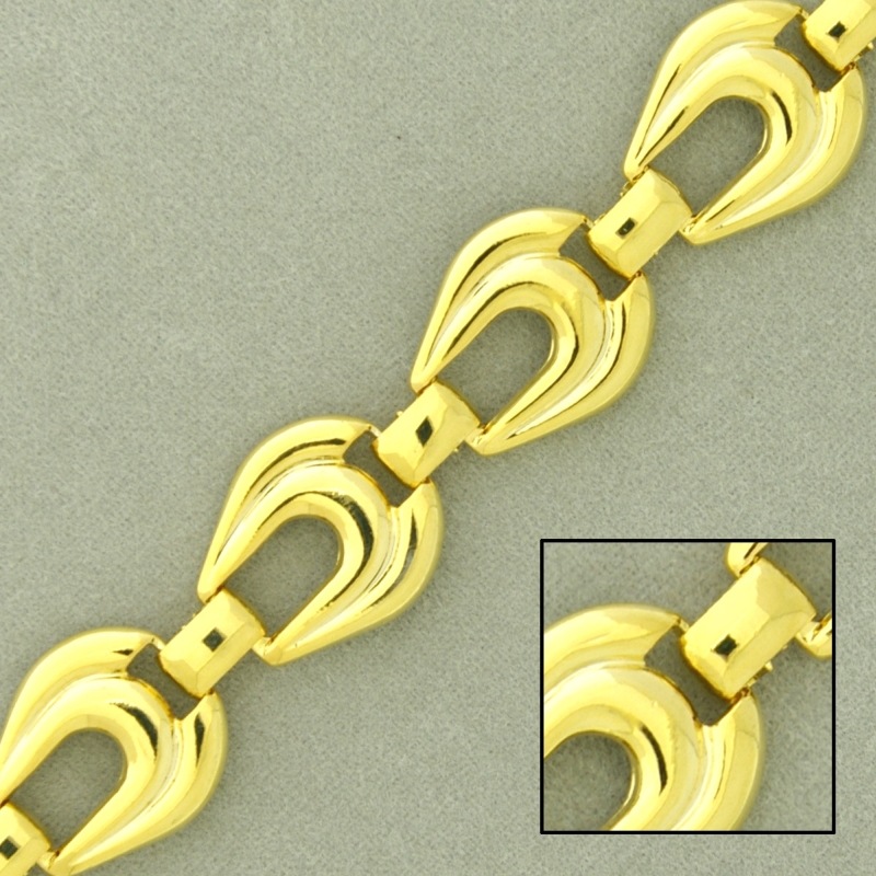 Cadena de latón ancho 12,4mm