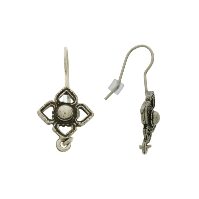 [635059900] Boucle d'oreille crochet fil ornement largeur 14mm