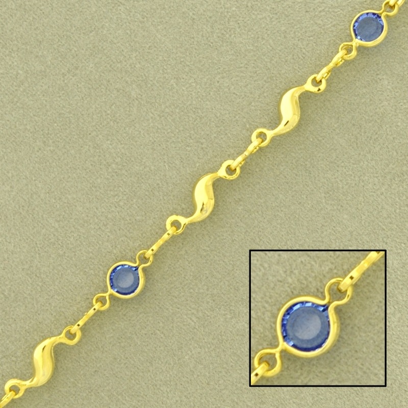 [924550300] Chaîne en laiton à  maille fantaisie largeur 4,7mm