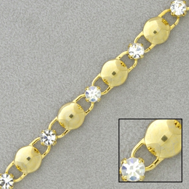 [524830000] Chaîne en laiton à  maille fantaisie largeur 7mm