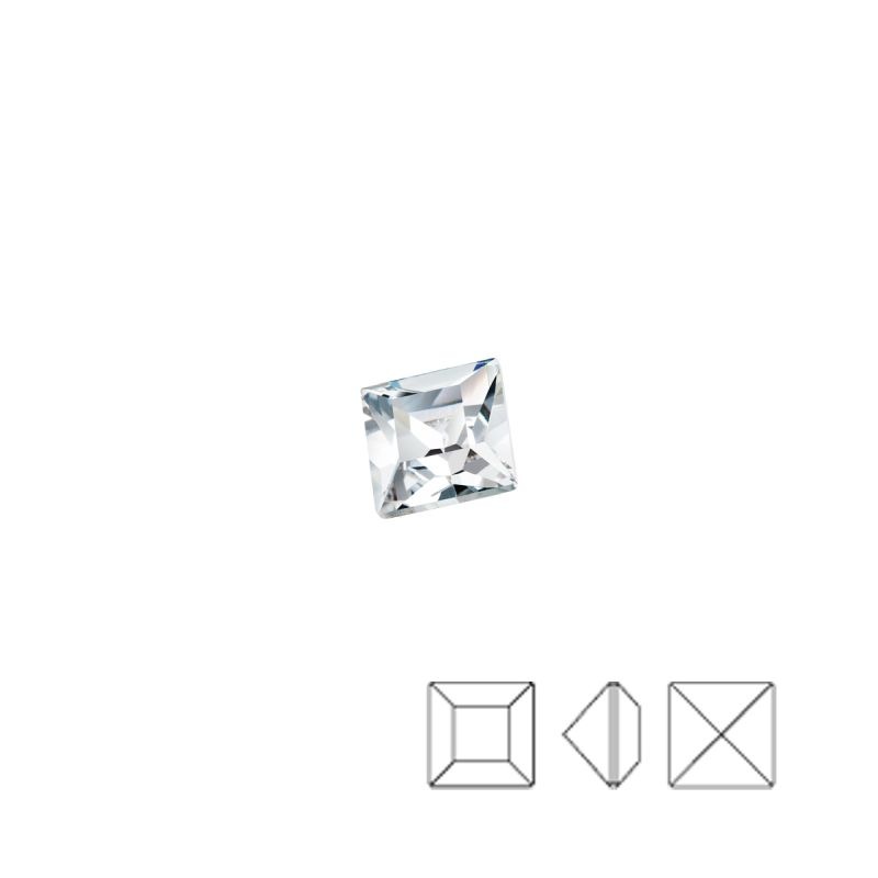 [750620800] Strass chaton carré 8x8mm. Couleur Cristal.