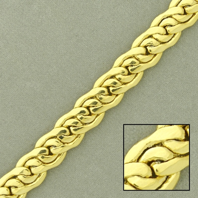 [523860000] Chaîne en laiton platé largeur 7,7mm