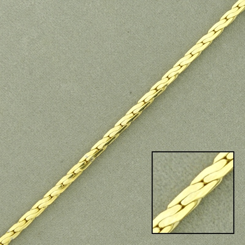 [526740000] Chaîne en laiton platé largeur 2mm