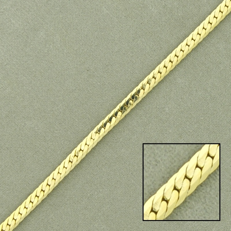 [520140000] Cadena de latón barbada laminada ancho 2,6mm