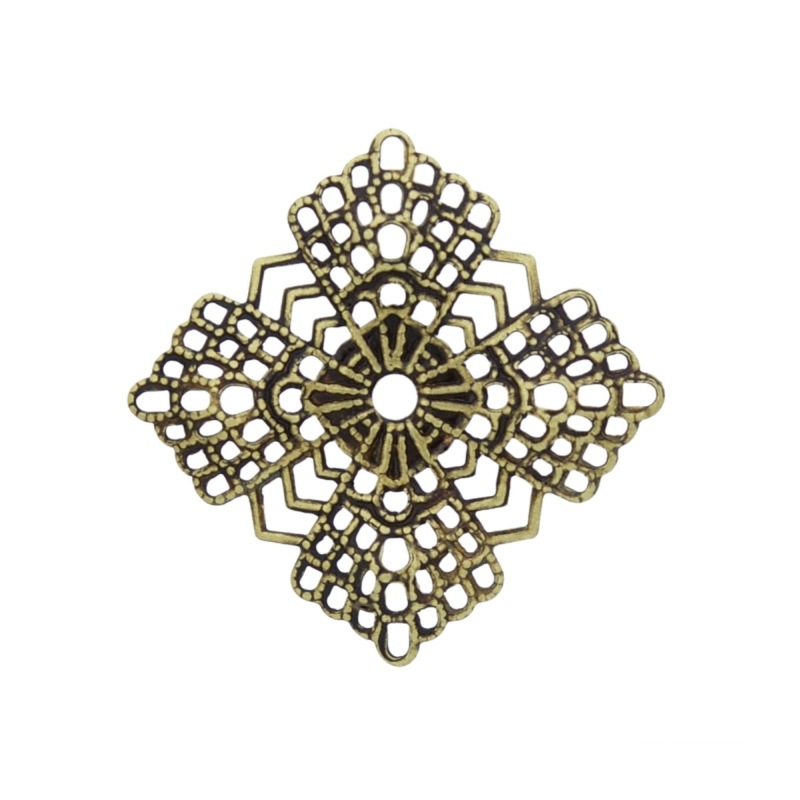 [121410000] Élément filigree carré 29x29mm