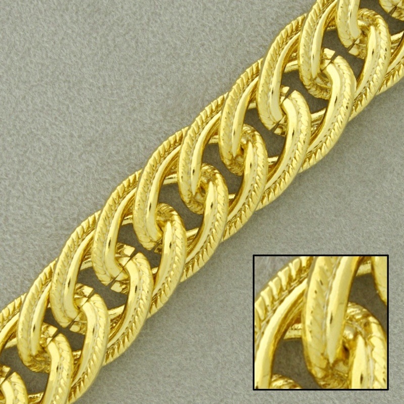 Chaîne en laiton maillon grand 14,4mm