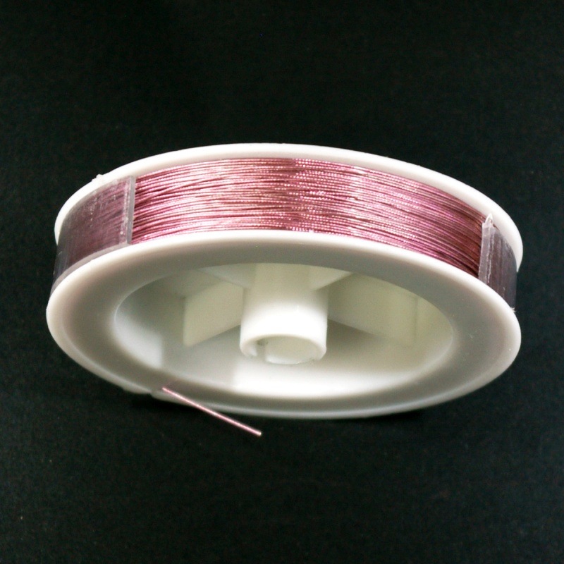 [539382200] Cà¢ble en acier Ø 0,45mm rose
