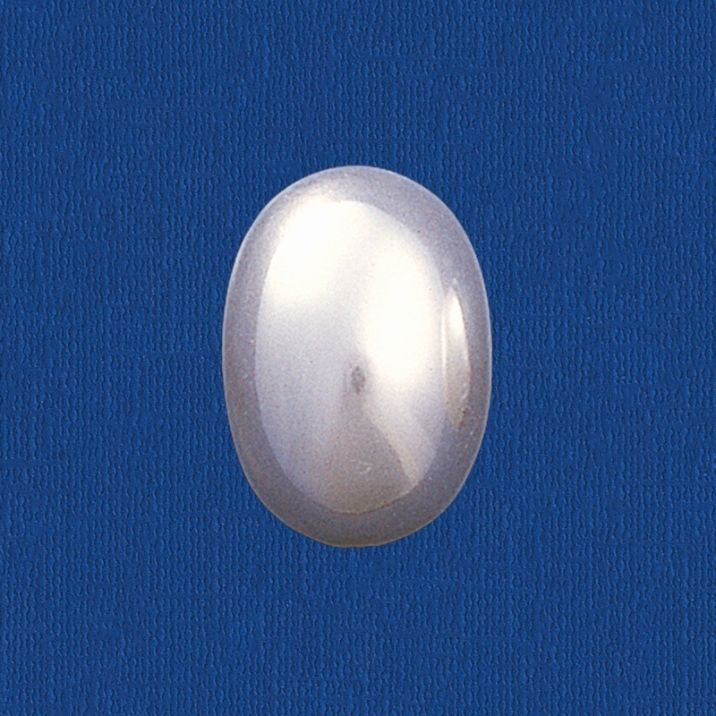 Perle oval à  fond plat 12x16 mm