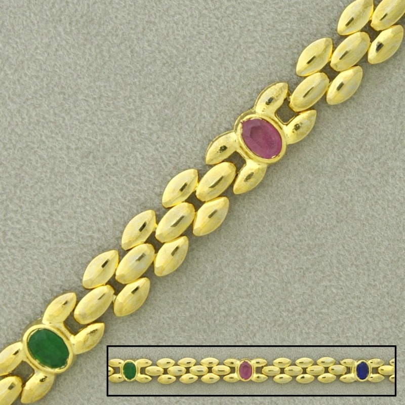 [525200000] Chaîne en laiton cartier combiné largeur 8mm