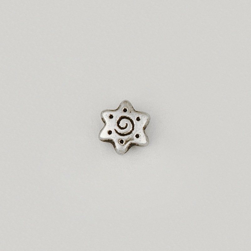 [115380000] Metal bead Ø 10mm. Hole Ø 2mm