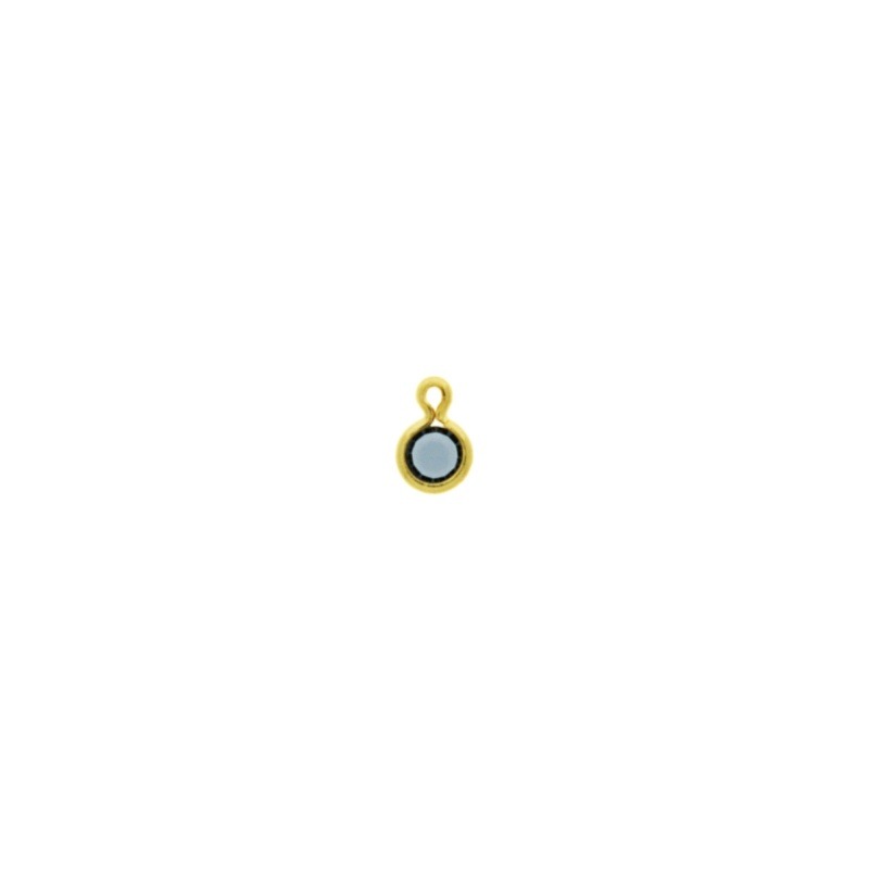 [124040800] Round strass setting Ø4mm with ring. Montana colour.