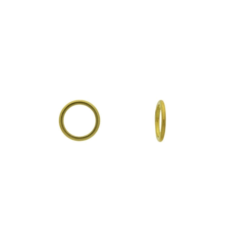 [320210000] Brass ring Ø 8x0,8mm half round shape.