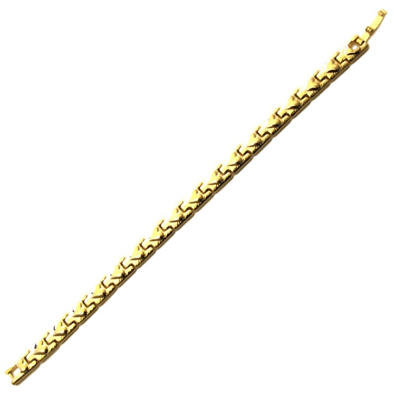 Pulsera 19cms latón ancho 8mm