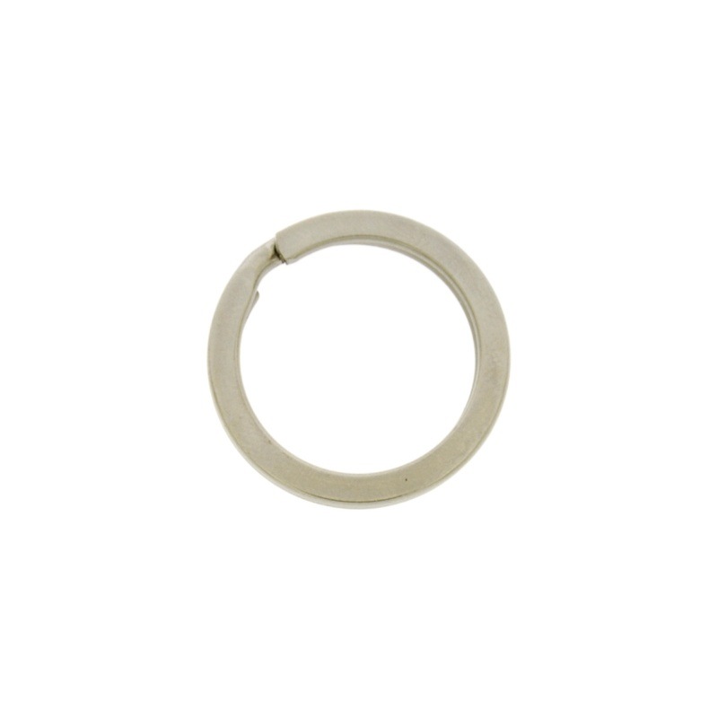 [640060000] Anneau nickelé pour porte-clefs platé extérieur Ø30mm x épaisseur 3,2mm
