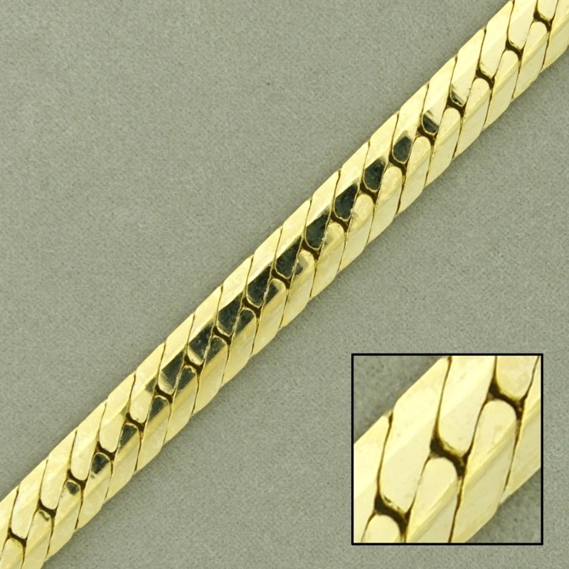 [521270000] Cadena de latón barbada laminada ancho 6,5mm