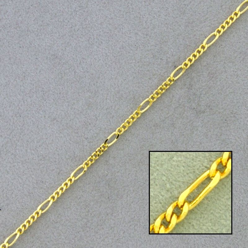 [523090000] Chaîne en laiton figaro largeur 1,9mm